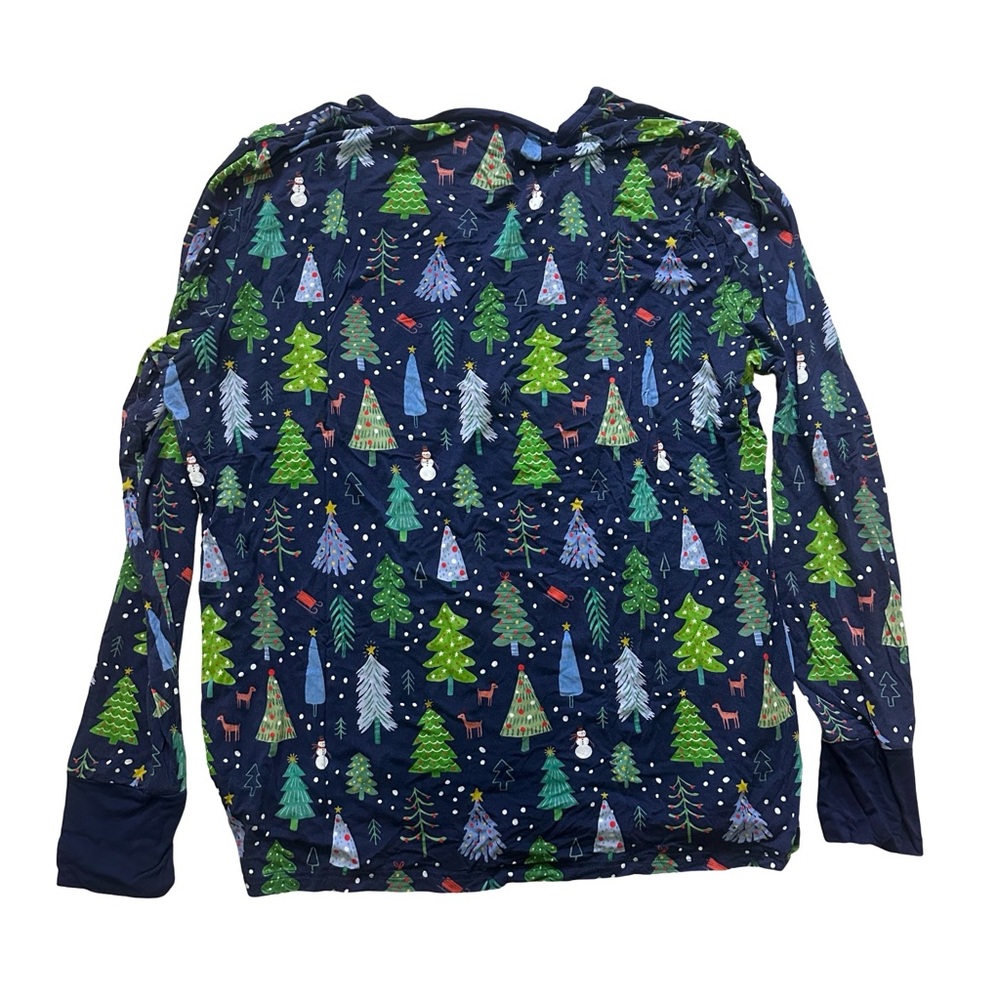 Little Sleepies Merry and Bright Christmas Tree Bamboo Pajama Set XL - Picture 5 of 9